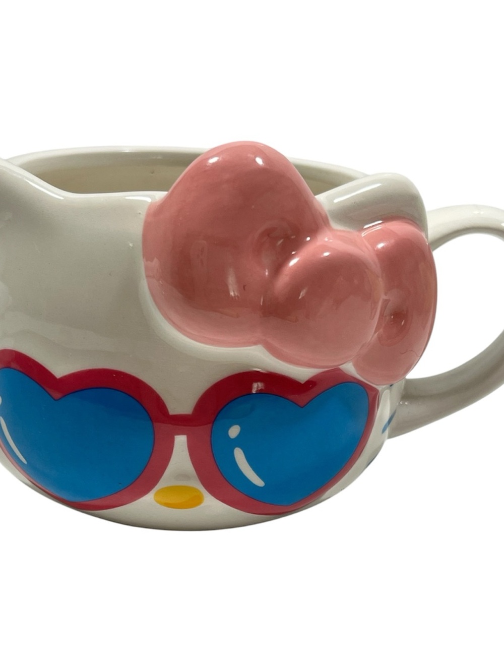 Sanrio Hello Kitty Coffee Mug Sunglasses & Bow 20 oz